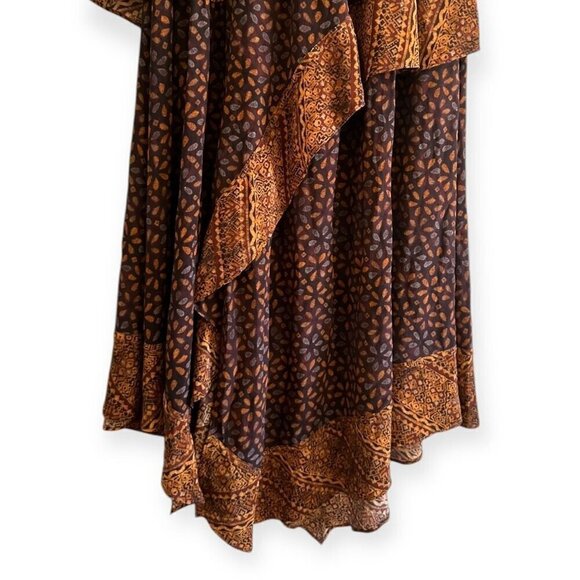 Ulla‎ Johnson Silk Omila Skirt in Agate, Size 2,  Brown burgundy multi, New with - Picture 14 of 16